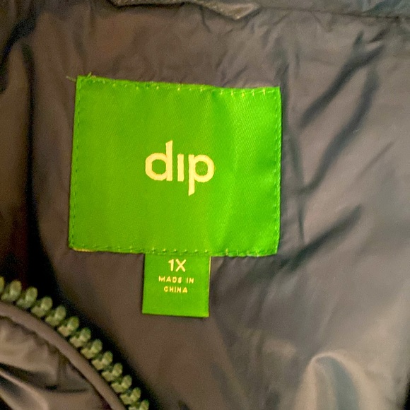 Teal down vest, Size 1x - Picture 2 of 4